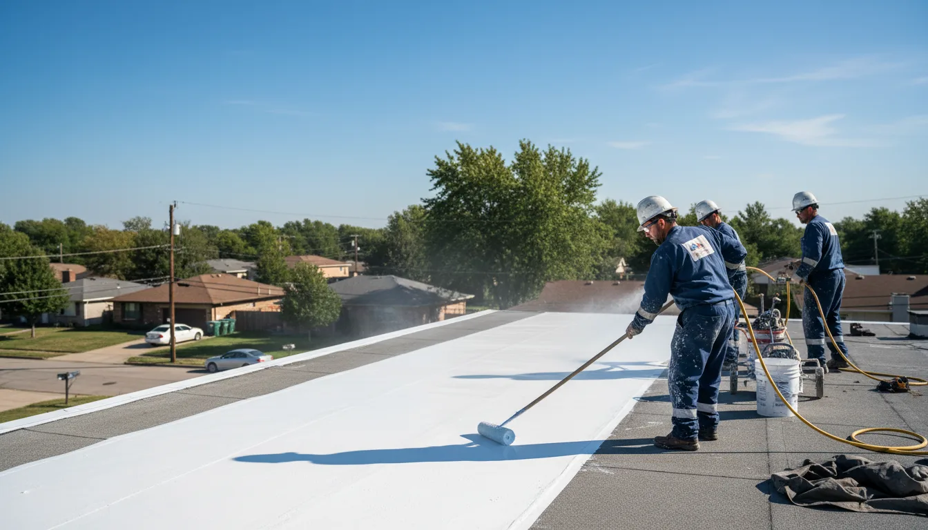 Commercial roof coating in Starkville, MS near me